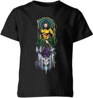 Aquaman and Ocean Master kinder t-shirt - Zwart - 98/104 (3-4 jaar) - Zwart - XS
