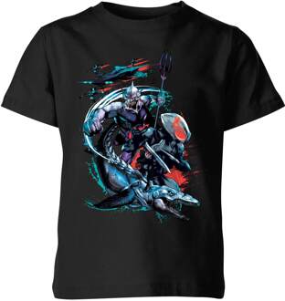 Aquaman Black Manta & Ocean Master kinder t-shirt - Zwart - 98/104 (3-4 jaar) - XS