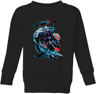 Aquaman Black Manta & Ocean Master kindertrui - Zwart - 146/152 (11-12 jaar) - XL