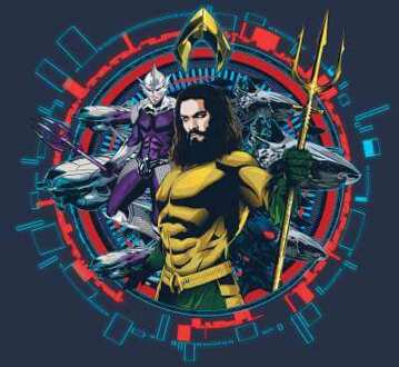 Aquaman Circular Portrait hoodie - Navy - XL
