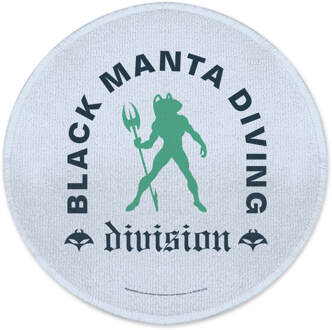 Aquaman Core Black Manta Diving Divsion Round Bath Mat