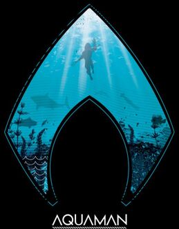 Aquaman Deep t-shirt - Zwart - 4XL