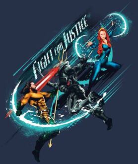 Aquaman Fight for Justice dames t-shirt - Navy - XS Blauw