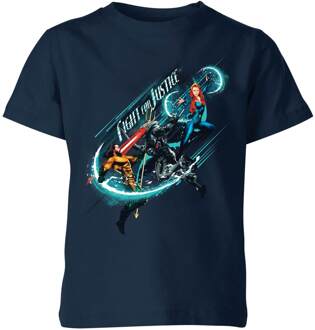 Aquaman Fight for Justice kinder t-shirt - Navy - 122/128 (7-8 jaar) - M