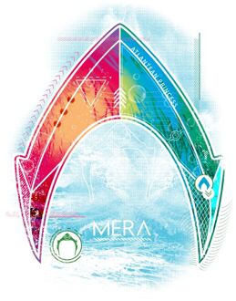 Aquaman Mera Beach Symbol t-shirt - Wit - 5XL