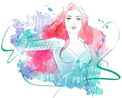 Aquaman Mera First Princess t-shirt - Wit - L