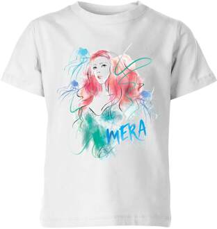 Aquaman Mera kinder t-shirt - Wit - 98/104 (3-4 jaar) - XS