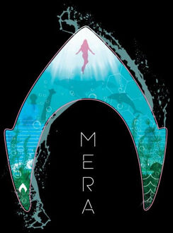 Aquaman Mera Logo dames t-shirt - Zwart - 3XL
