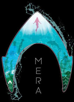 Aquaman Mera Logo hoodie - Zwart - XL - Zwart