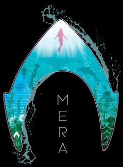 Aquaman Mera Logo t-shirt - Zwart - 5XL