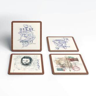 Aquaman Quest for The Trident onderzetters (Set van 4)