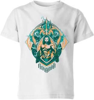 Aquaman Seven Kingdoms kinder t-shirt - Wit - 134/140 (9-10 jaar) - L