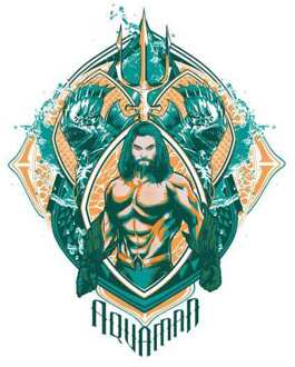 Aquaman Seven Kingdoms t-shirt - Wit - 5XL - Wit