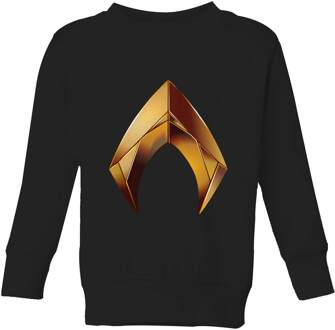 Aquaman Symbol kindertrui - Zwart - 98/104 (3-4 jaar) - XS