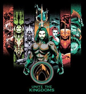Aquaman Unite The Kingdoms dames t-shirt - Zwart - XL