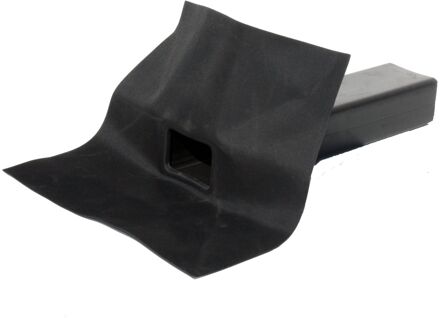 Aquaplan Hemelwaterafvoer Stadsuitloop 90° - Epdm - Zwart - 60x80mm