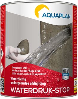 Aquaplan Waterdichtingsmiddel Waterdruk-stop Grijs 1kg