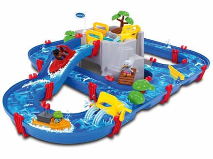 Aquaplay waterbaan met berg en meer Blauw