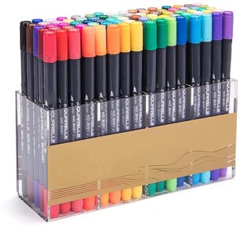 Aquarel Borstel Markerssoft Hoofd Dubbele Hoofd Aquarel Verf Pen Kleur Handgeschilderde Borstel 48 kleuren