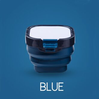 Aquarel Palet Doos Opvouwbare Emmer Kunstenaar Verf Palet 16 Luchtdicht Diepe Putten Luchtdicht Voor Aquarellen, Gouache, Acryl blauw