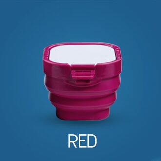 Aquarel Palet Doos Opvouwbare Emmer Kunstenaar Verf Palet 16 Luchtdicht Diepe Putten Luchtdicht Voor Aquarellen, Gouache, Acryl rood