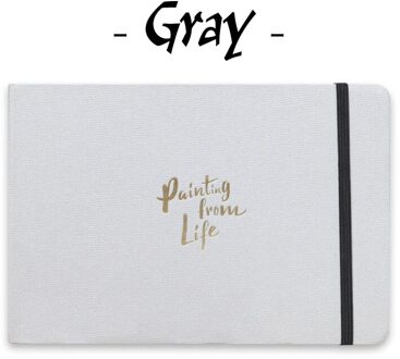 Aquarel Schetsboeken, 32K, 20 Vellen, fijne Textuur Hardcover 300G Houtpulp Papieren Boek Voor Travel Journal En Mixed Media Pad grijs