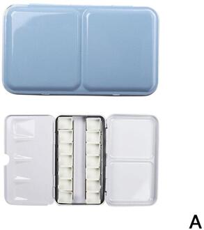 Aquarel Verf Blikken Doos Luchtdicht Palet Met 14 Opslag Lege Schilderen Verf Leveranties Schilderen Voor Art Pannen Ijzer Boxs Tr p0R5 blauw