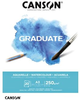 Aquarelblok Graduate A3 250gr 20vel