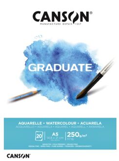 Aquarelblok Graduate A5 250gr 20vel