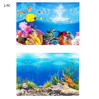 Aquarium Achtergrond Poster Oceaan Zelfklevende Aquarium Achtergrond Sticker Decor Xl