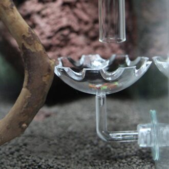 Aquarium Acryl Bloemvorm Garnalen Voeden Feeder Schotel Voedsel Wastafel Met Zuignap