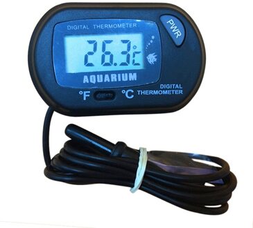 Aquarium Aquarium Digitale Thermometer Fabrikanten Celsius Fahrenheit Temperatuur Conversie 1.5V Button Batterij zwart