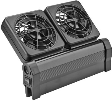 Aquarium Aquarium Koelventilator Systeem Chiller Controle Verminderen Water Temperatuur 1/2/3/4 Fan Set Cooler Marine vijver Accessoires US 2FAN
