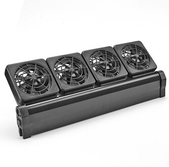 Aquarium Aquarium Koelventilator Systeem Chiller Controle Water Temperatuur 1/2/3/4 Cooler Marine Vijver Aquarium accessoires EU 4FAN