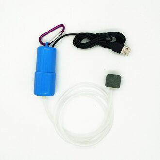 Aquarium Aquarium Zuurstof Luchtpomp Mute Energiebesparende Benodigdheden Aquarium Aquatic Fish Tank Accessoires blauw