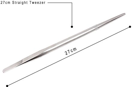 Aquarium Cleaner Gereedschap Kit 3 In 1 Pincet Curve Schaar Of Schoonmaken Tool Opslag Houder Fish Tank Water Plant Gereedschap accessoires 27cmStragith Tweezer