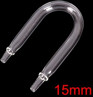 Aquarium CO2 Diffuse Glas Druppel Checker Voor Co2 Monitor Glas Druppel Checker Ph Lange Termijn Indicator Monitor Tester U vorm 15mm