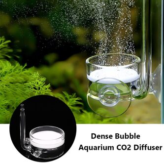 Aquarium CO2 Diffuser Aquarium Glas Aquatic Raffinaderij CO2 Verstuiver Dichte Bubble Water Planten Tank Verstuiver Met Zuignap 01