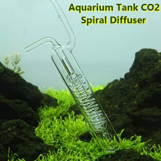 Aquarium CO2 Diffuser Aquarium Glas Aquatic Raffinaderij CO2 Verstuiver Dichte Bubble Water Planten Tank Verstuiver Met Zuignap 04