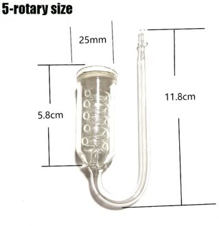 Aquarium CO2 Diffuser Glas Tank Bubble Verstuiver Solenoid Regulator Moss CO2 Verstuiver Voor 60 ~ 300L Planten 3/5 Rotatie 1 pc