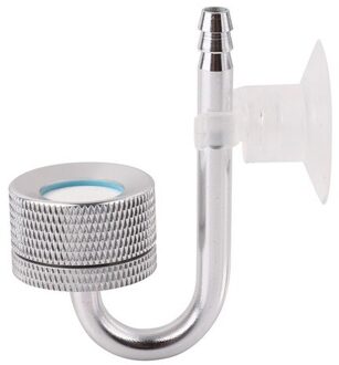 Aquarium CO2 Verstuiver Systeem Diffuser Kooldioxide Reactor Voor Aquarium Aquatic Controle Water Zilver/Paars/Blauw zilverachtig