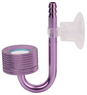 Aquarium CO2 Verstuiver Systeem Diffuser Kooldioxide Reactor Voor Aquarium Aquatic Controle Water Zilver/Paars/Blauw