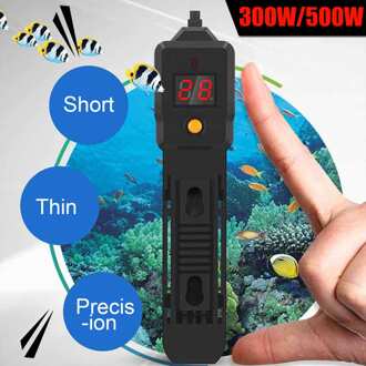 Aquarium Dompelpompen Heater Fish Tank 300/500W Lcd-scherm Digitale Verstelbare Boiler Staaf Temperatuurregeling Levert 300W