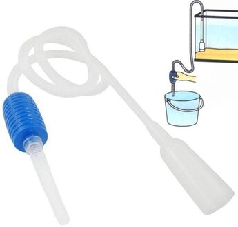 Aquarium Fish Tank Gravel Cleaner Tool Sifon Grind Handleiding Schoner Pomp Veilig Vacuüm Water Veranderen Aquarium Accessoires Wit