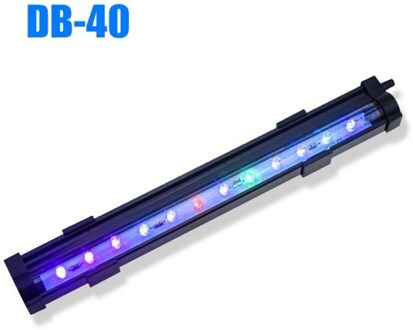 Aquarium Fish Tank Waterdicht Led Licht Zwembad Dompelpompen Kleurrijke Bubble Lamp Bar Lamp Aquatic Pet Supply 15/26/36Cm Eu/Us Plug DB-40 US