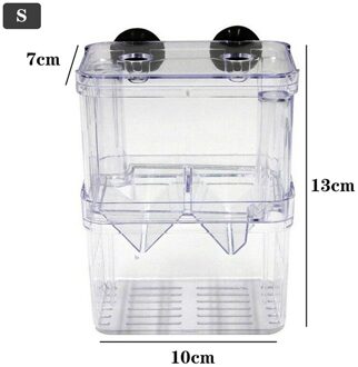 Aquarium Fokken Box Self-Drijvende Aquarium Guppy Dubbele Grootbrengen Val Doos Broederij Acryl Isolatie Box Uitkomen Dierbenodigdheden