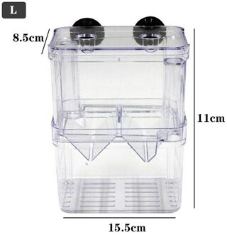 Aquarium Fokken Box Self-Drijvende Aquarium Guppy Dubbele Grootbrengen Val Doos Broederij Acryl Isolatie Box Uitkomen Dierbenodigdheden