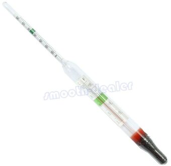 Aquarium Glas Hydrometer Met Thermometer Zout Marine Zoutgehalte Tester Meter