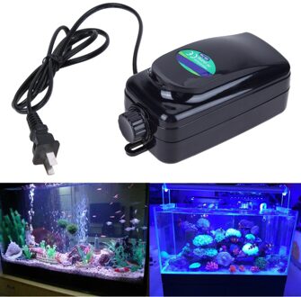 Aquarium Luchtpomp Aquarium Toenemende Zuurstof Pomp Ultra-Stille Verstelbare Pomp Air Compressor Aquarium Aquarium Zuurstof Pomp