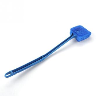 Aquarium Reinigingsborstel Tool Verwijder Algen Glazen Aquarium Schraper Spons Cleaner blauw